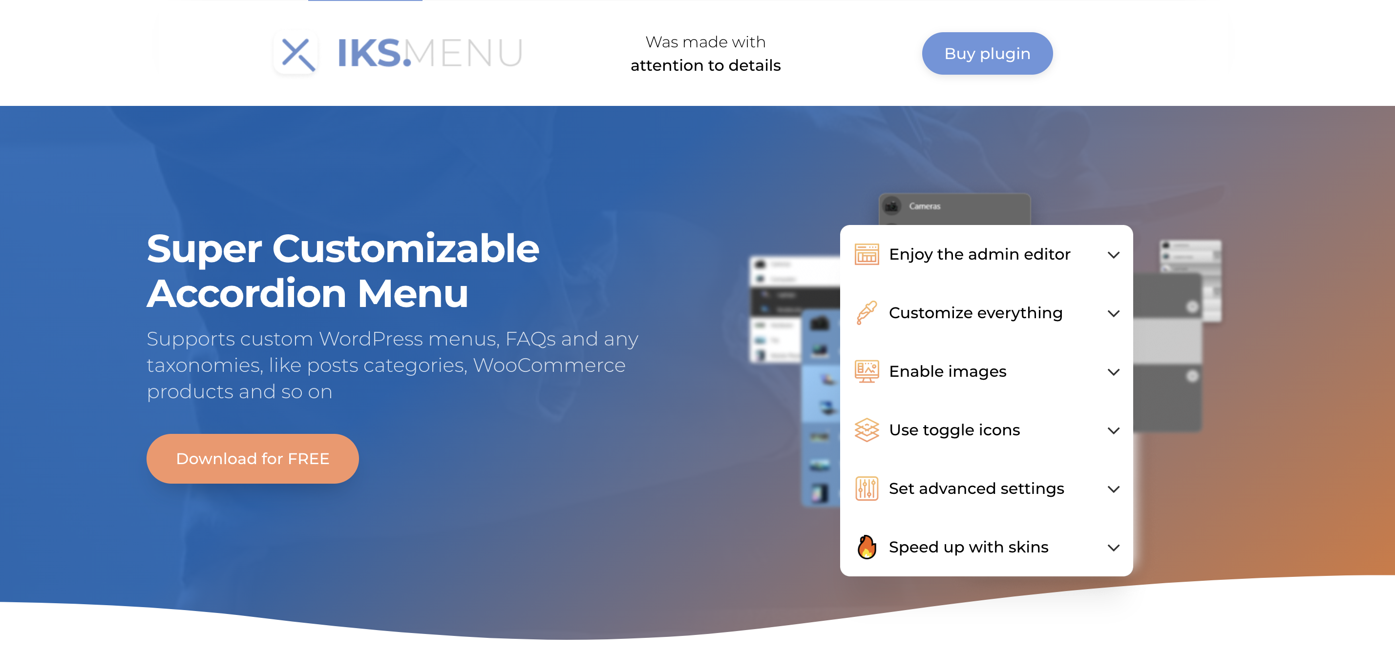 Iks Menu Pro v1.12.6 – Super Customizable Accordion Menu