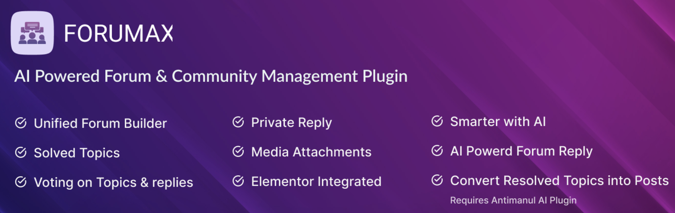Forumax v2.4.2 – AI Powered Advanced Community Forum Plugin